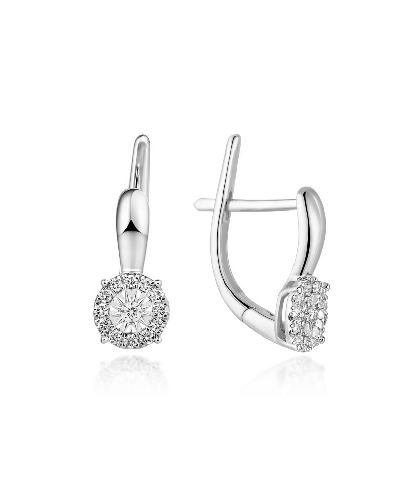 White Gold earrings with diamonds