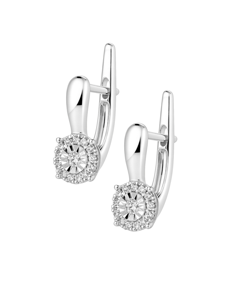 White Gold earrings with diamonds