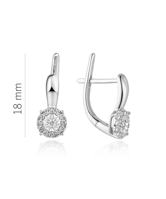 White Gold earrings with diamonds