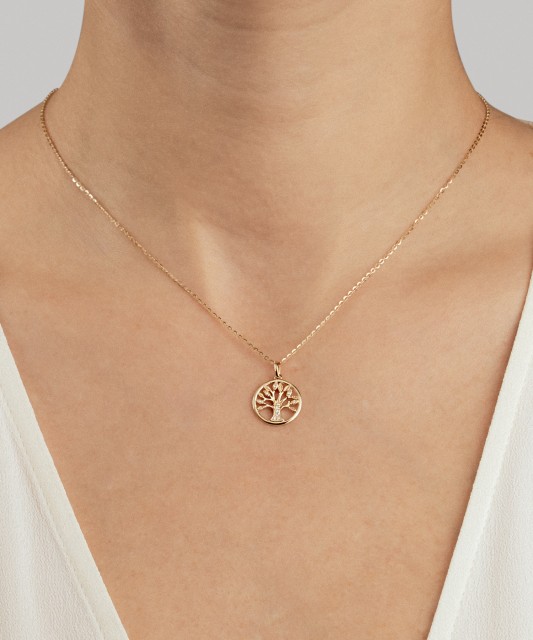 Подвеска из желтого золота с бриллиантами