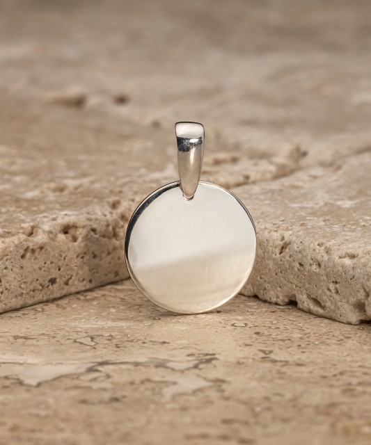 Sterling silver pendant "Plate"