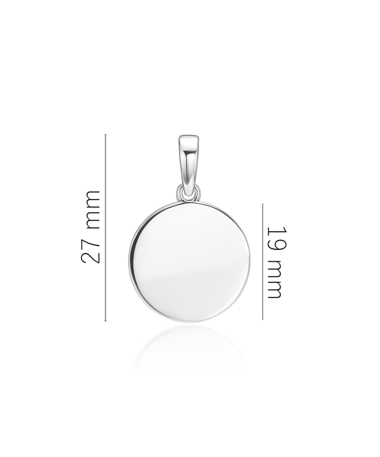 Sterling silver pendant "Plate"