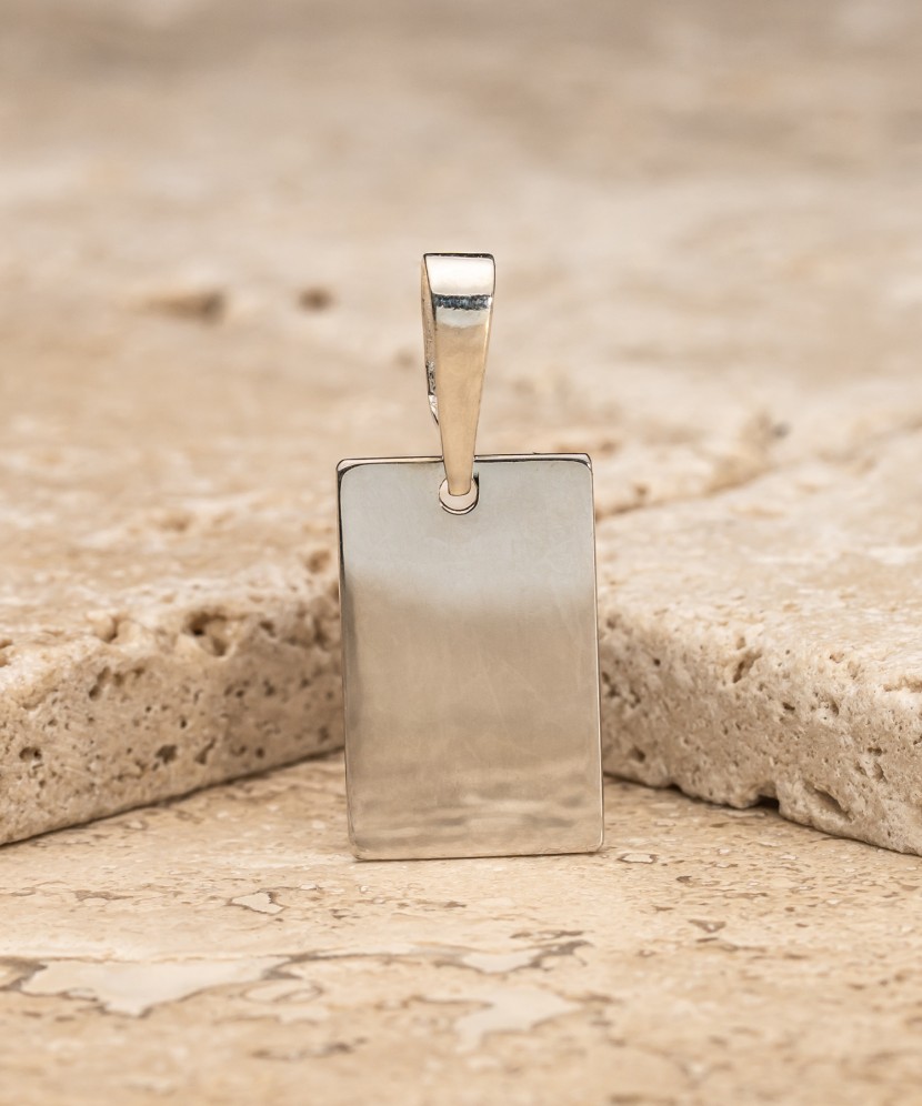 Sterling silver pendant "Plate"