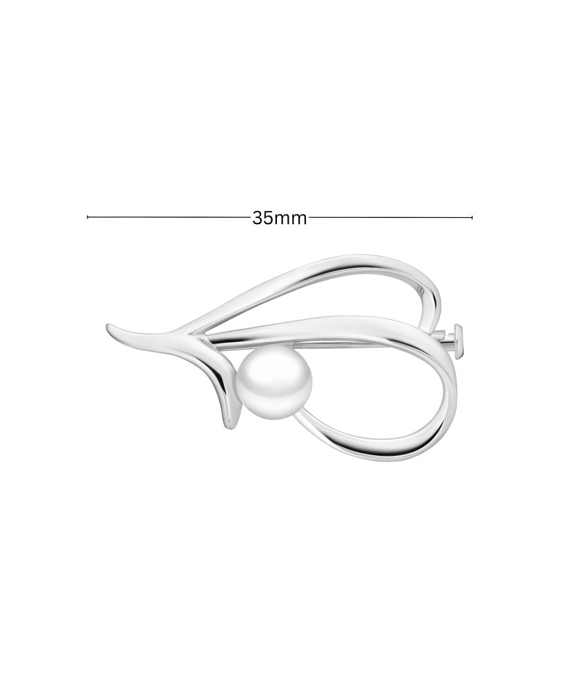 Sterling silver  brooch with pearl