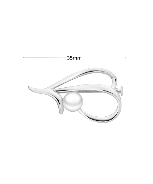 Sterling silver  brooch with pearl