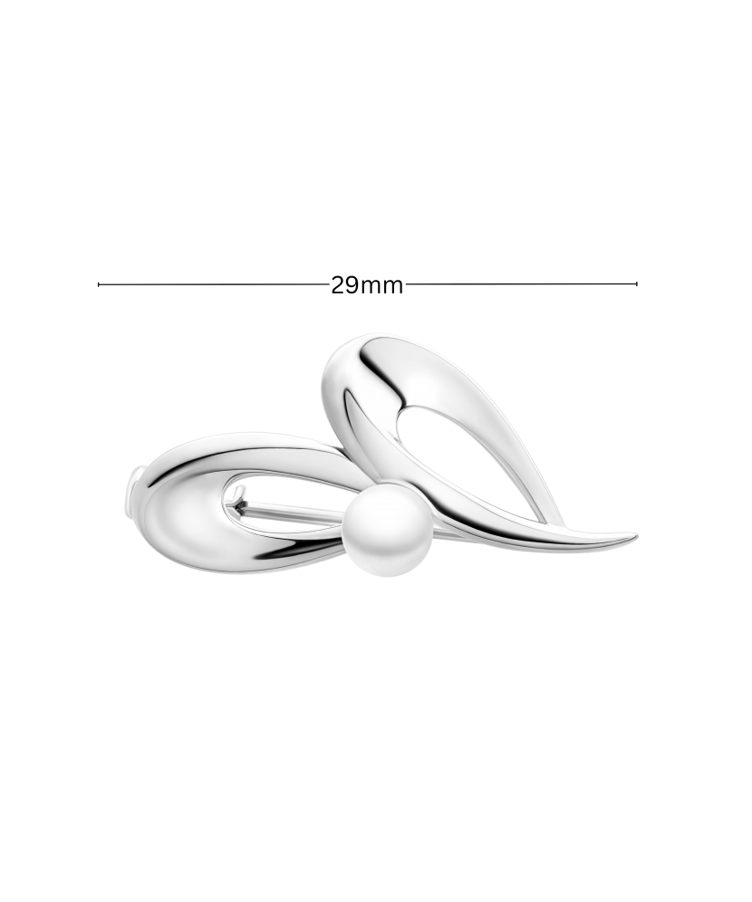 Sterling silver  brooch with pearl