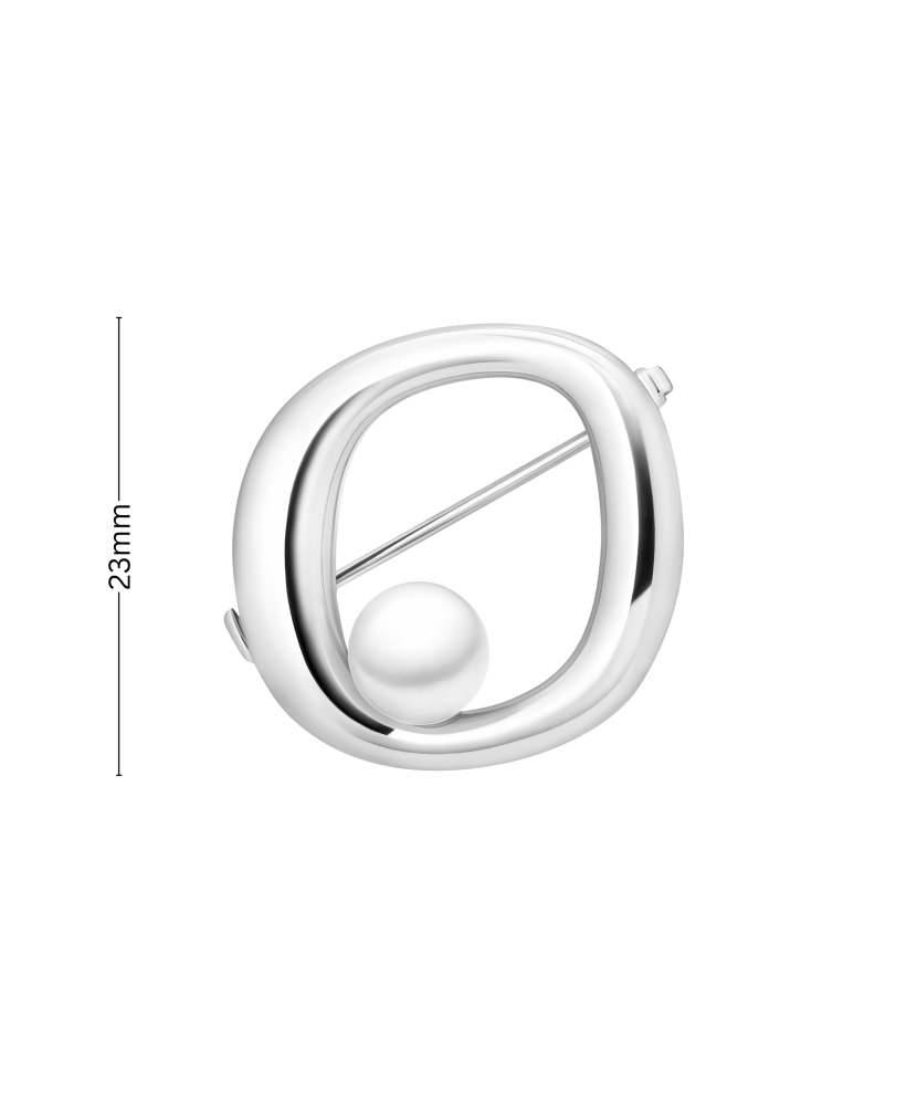 Sterling silver  brooch with pearl