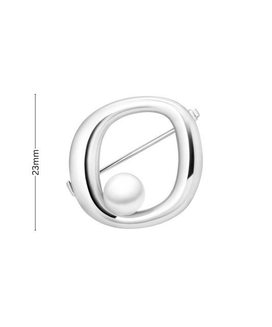 Sterling silver  brooch with pearl