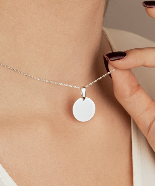 Подвеска из серебра "Пластина"