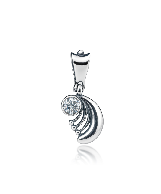 Sterling silver pendant with zirconium