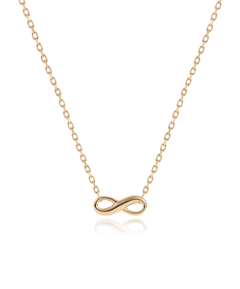 Gold chain with pendant "infinity"