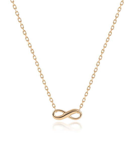 Gold chain with pendant "infinity"