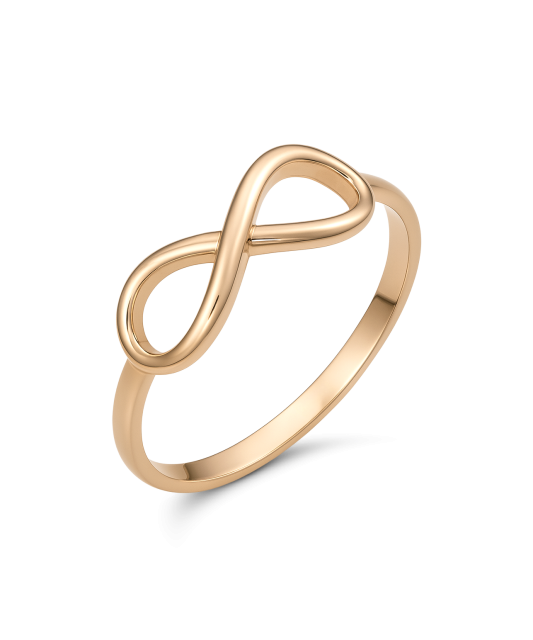 Gold ring "infinity"