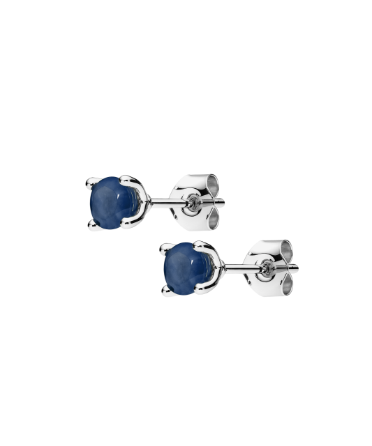 White gold earrings with sapphires