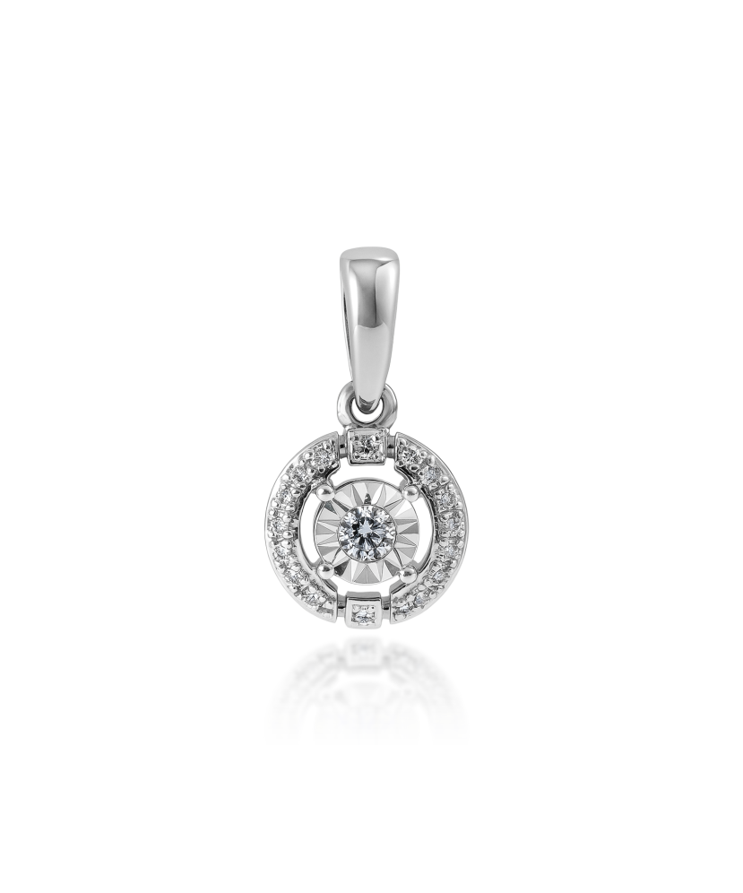 White Gold pendant with diamonds