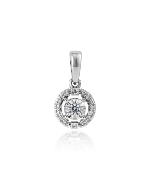 White Gold pendant with diamonds