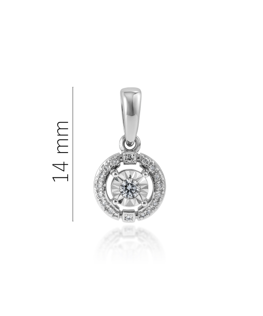 White Gold pendant with diamonds