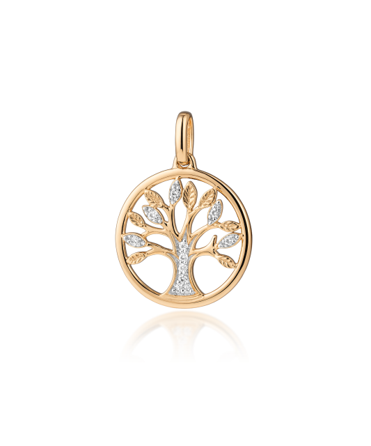 Gold pendant with diamonds “Tree of Life”