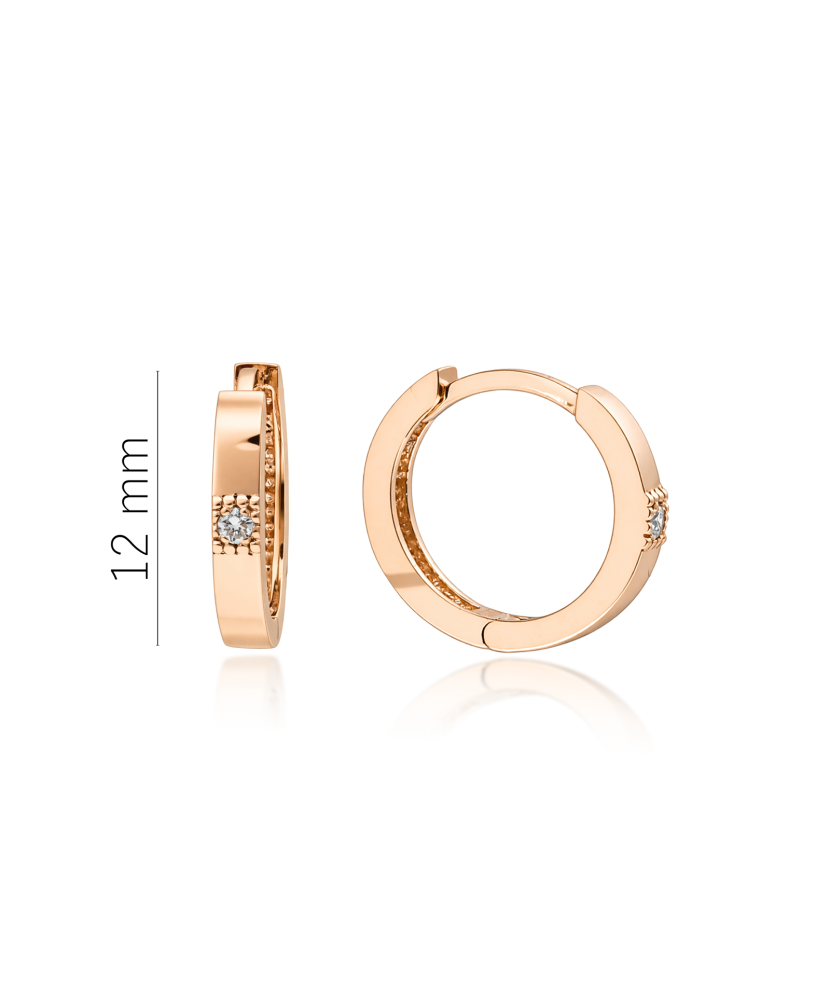 Золотые серьги с алмазами