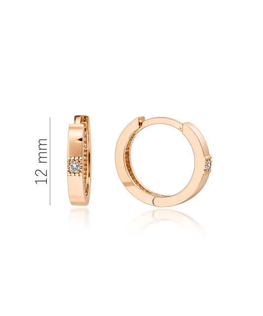 Золотые серьги с алмазами