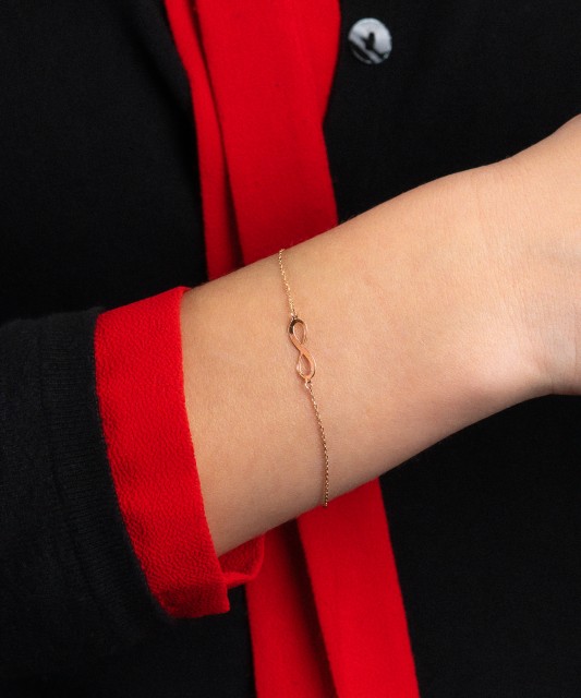 Gold bracelet "infinity"