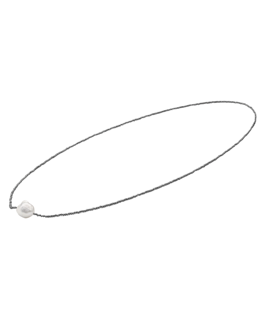 Ожерелье с терагерцовым излучением и жемчугом Касуми