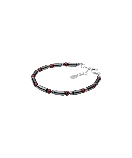 Bracelet with terahertz and garnet