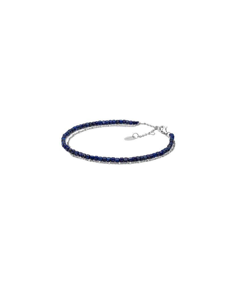 Silver Bracelet With Lapis Lazuli