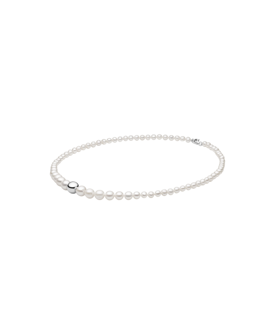 Жемчужное Колье с серебром