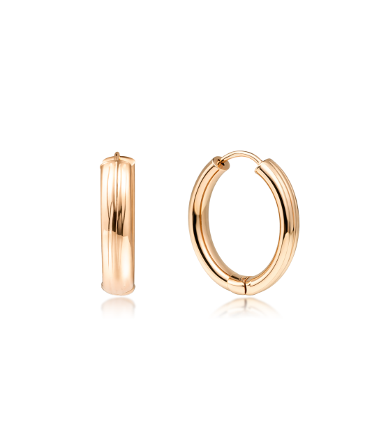 Engraved Gold Earrings