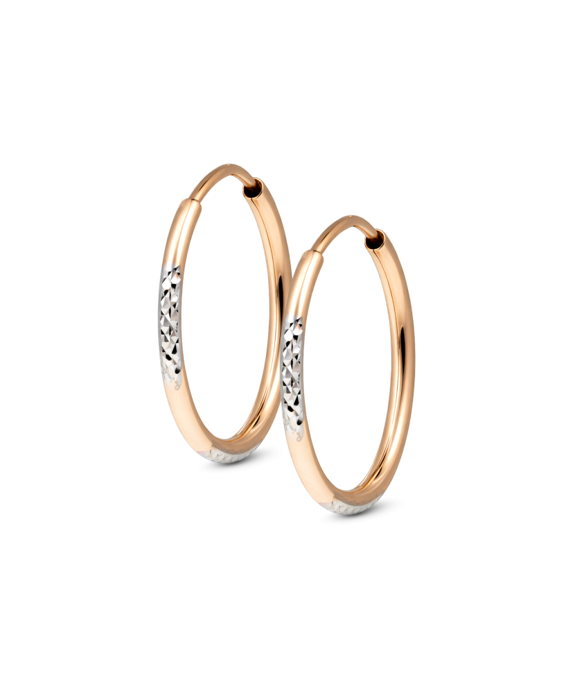 Engraved Gold Earrings