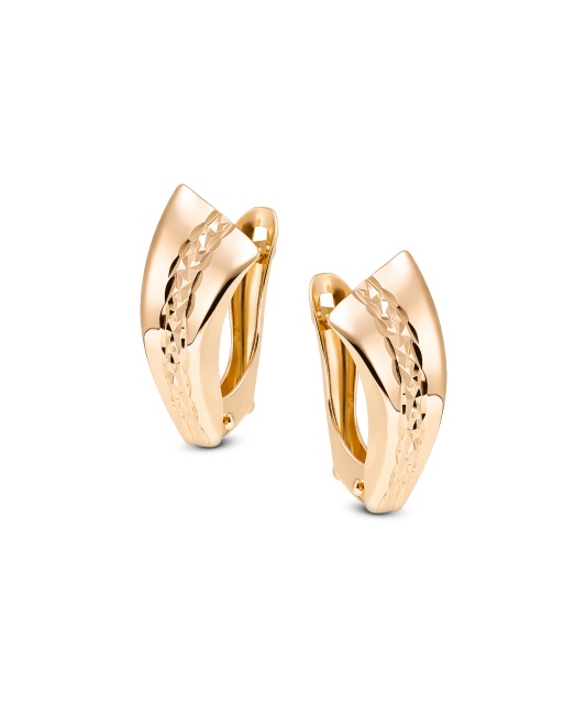 Gold earrings