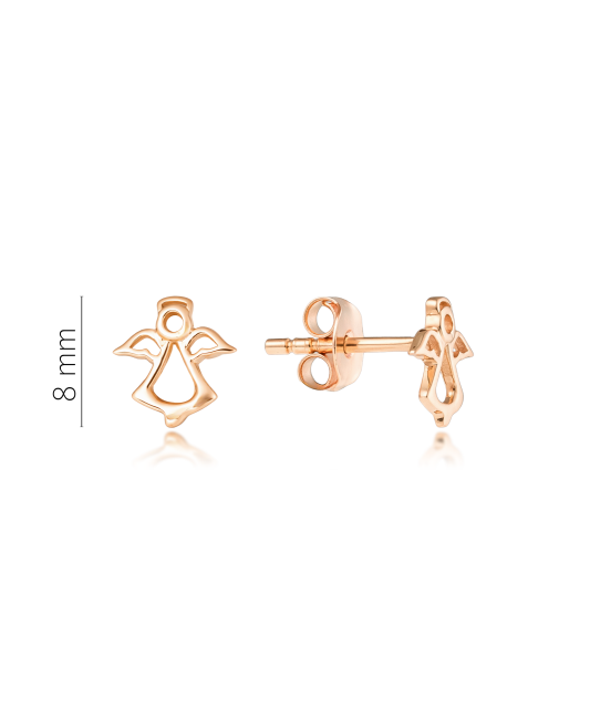 Gold earrings "angel"