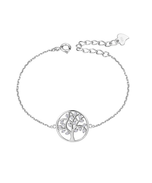 Sterling Silver bracelet with zircons