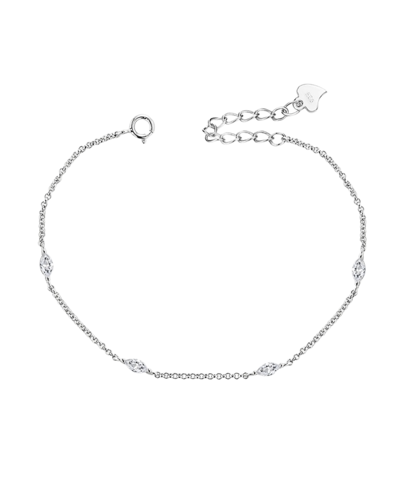 Sterling Silver bracelet with zircons