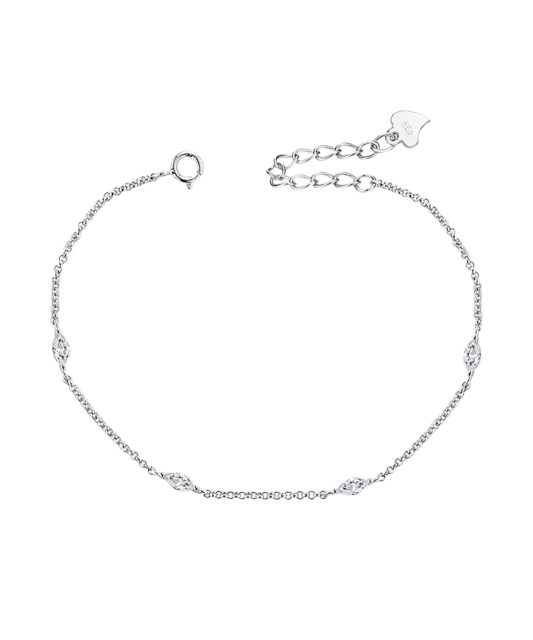 Sterling Silver bracelet with zircons