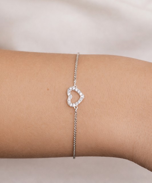 Sterling Silver bracelet with zircons