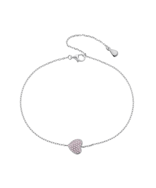 Серебряный браслет с цирконами