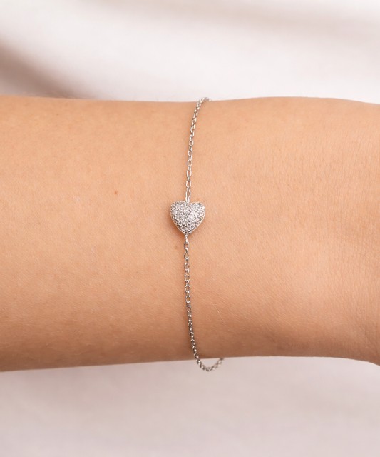 Sterling Silver bracelet with zircons