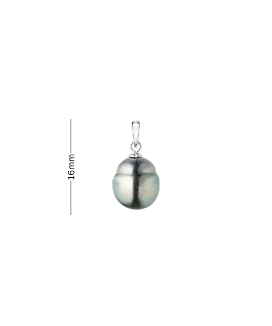 sterling silver pendant with Tahitian pearl