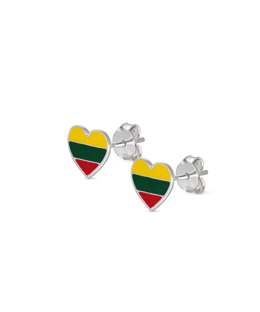 Серьги из серебра с эмалью