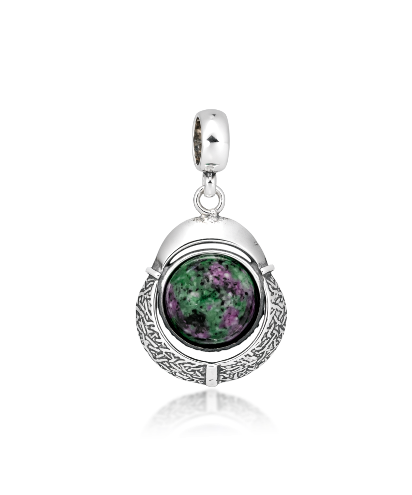 Sterling Silver pendant with jasper