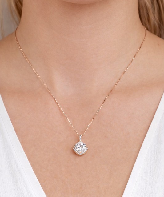 Серьги из серебра с цирконами