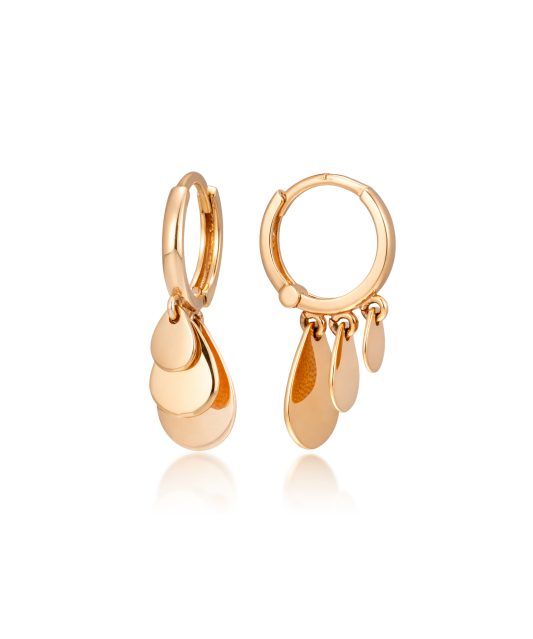 Gold earrings