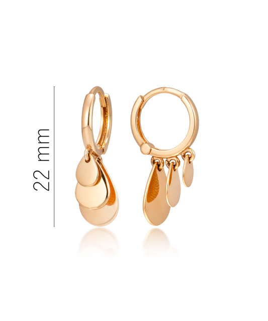 Gold earrings