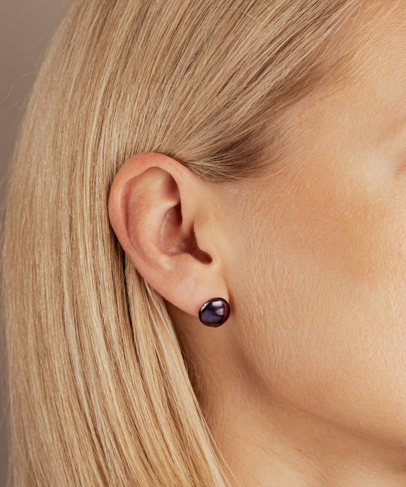 Sterling silver earrings with pearls