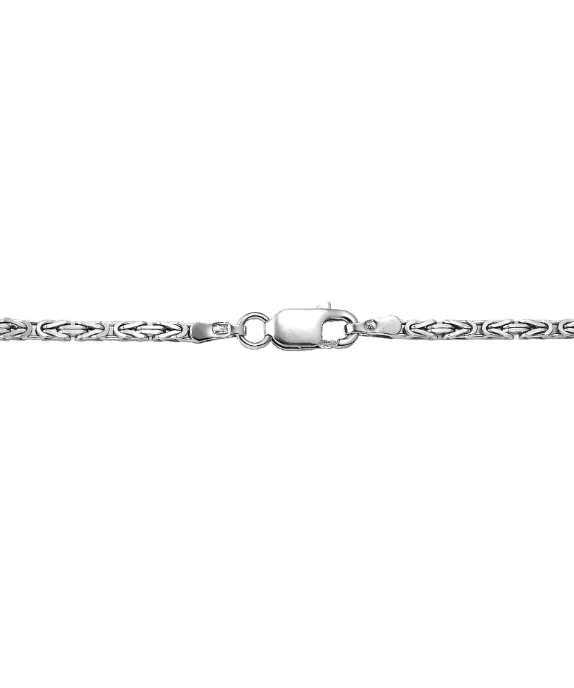 Rhodium-plated silver chain