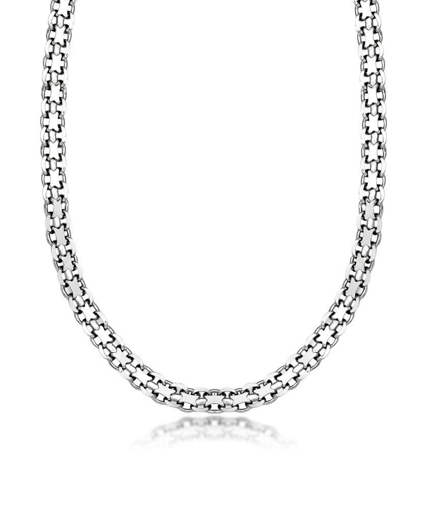Men's silver chain "Bismark"