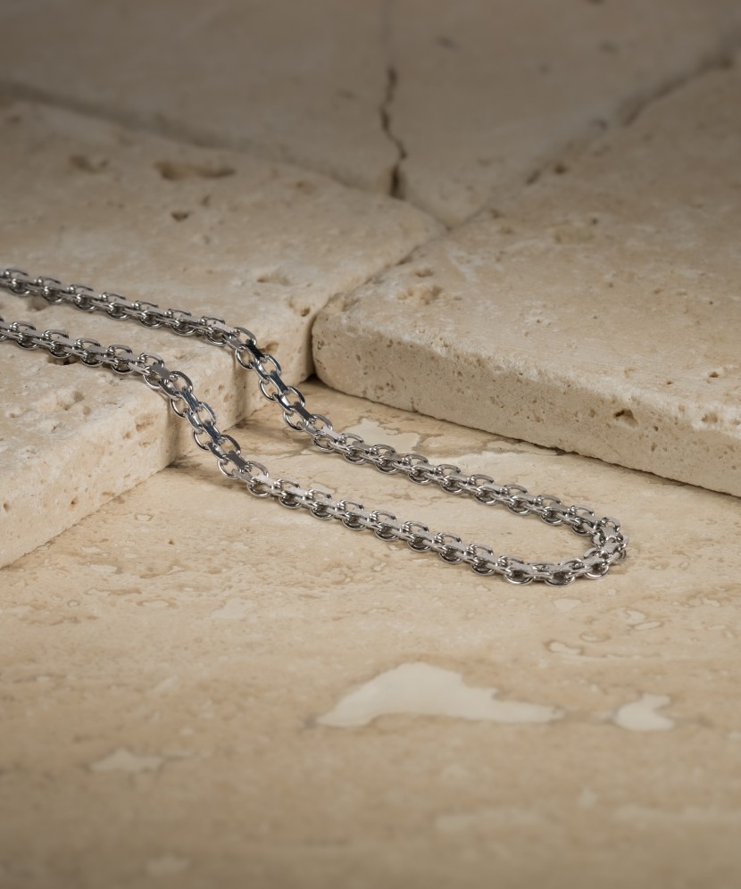 Men's silver chain "Bismark"