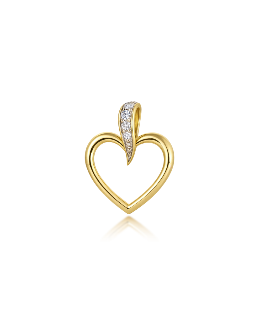 Yellow Gold pendant with diamonds